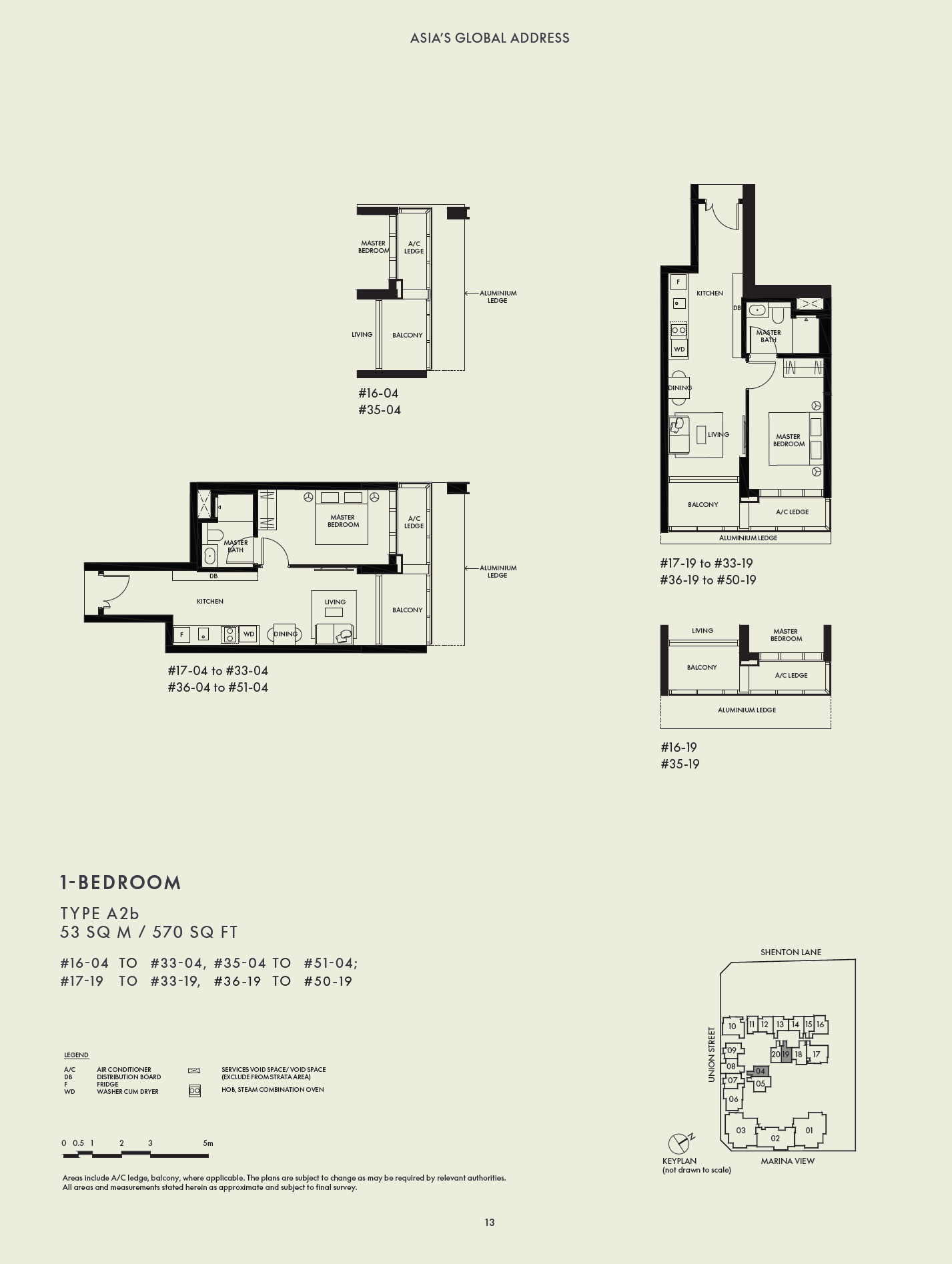W Residences Marina View - Singapore 1 Bedroom Floor Plan 4